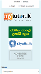 Mobile Screenshot of mytutor.lk